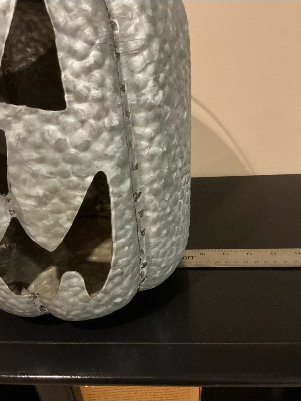 XXL Galvanized Halloween Jack-o-Lantern Luminaria 🎃